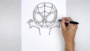 دانلود یا تماشای آنلاین نقاشی مرد عنکبوتی جدید و ساده How To Draw Spider-Man 2025 با دوبله و بهترین کیفیت