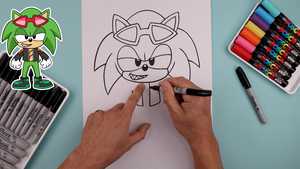 تماشای قسمت اول تا قسمت آخر آموزش نقاشی کودکانه ساده سونیک How To Draw Sonic 2025 با ماژیک و مداد رنگی