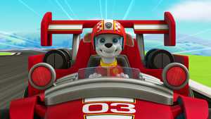 دانلود نسخه دوبله فارسی کارتون سینمایی سگ های نگهبان آماده برای نجات مسابقه Paw Patrol : Ready, Race, Rescue! با صحنه مسابقه مارشال در برابر چیتا کیفیت عالی