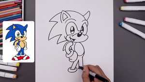 دانلود برنامه کودک نقاشی سونیک گام به گام و جدید How To Draw Sonic the Hedgehog 2025 برای کودکان با کیفیت عالی