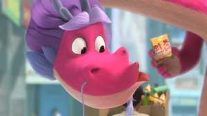 اژدهای صورتی در انیمیشن اژدهای آرزوها محصول 2021